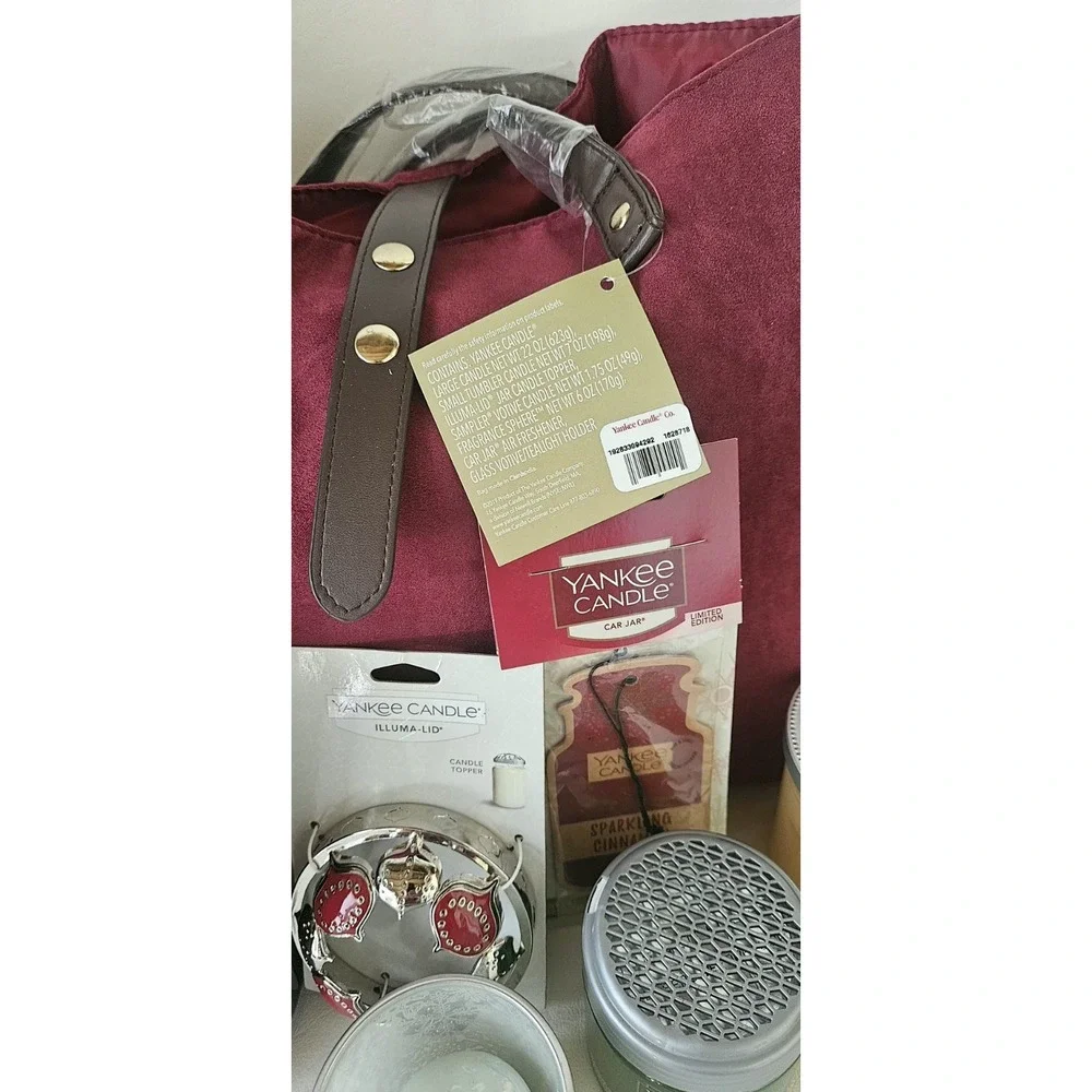 Yankee Candle BALSAM & CEDAR Christmas Set Tealight/ Sphere Illumina Lid